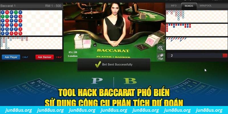 Tool hack Baccarat phổ biến sử dụng công cụ phân tích dự đoán