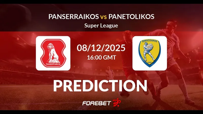 Cầu thủ của Panserraikos vượt qua hậu vệ Panetolikos trong trận đấu bóng đá