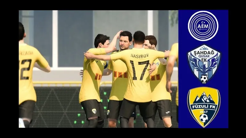 Cầu thủ của Sahdag Qusar vượt qua cầu thủ của Turan Tovuz trong trận đấu bóng đá Cầu thủ của Sahdag Qusar vượt qua cầu thủ của Turan Tovuz trong trận đấu bóng đá